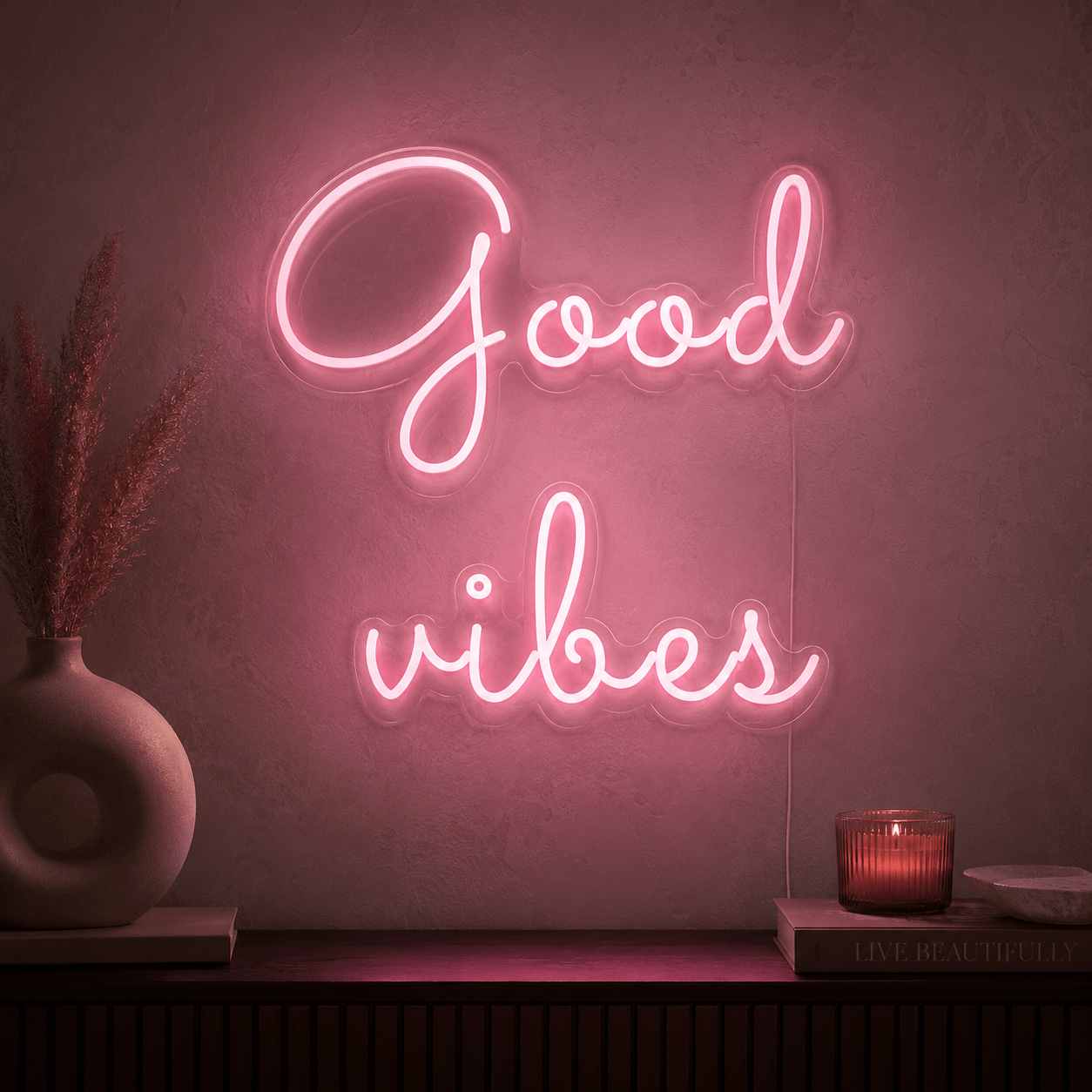 Good Vibes Home Decor Sign LED Neon Sign - Shineneon