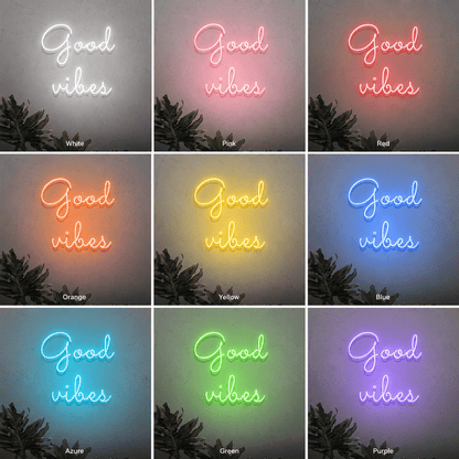 Good Vibes Home Decor Sign LED Neon Sign - Shineneon