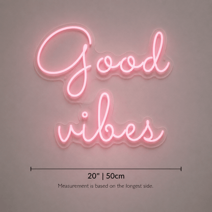 Good Vibes Home Decor Sign LED Neon Sign - Shineneon
