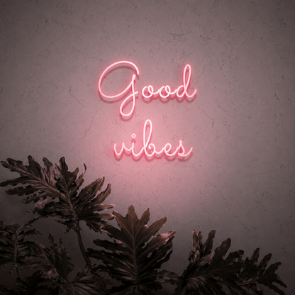 Good Vibes Home Decor Sign LED Neon Sign - Shineneon