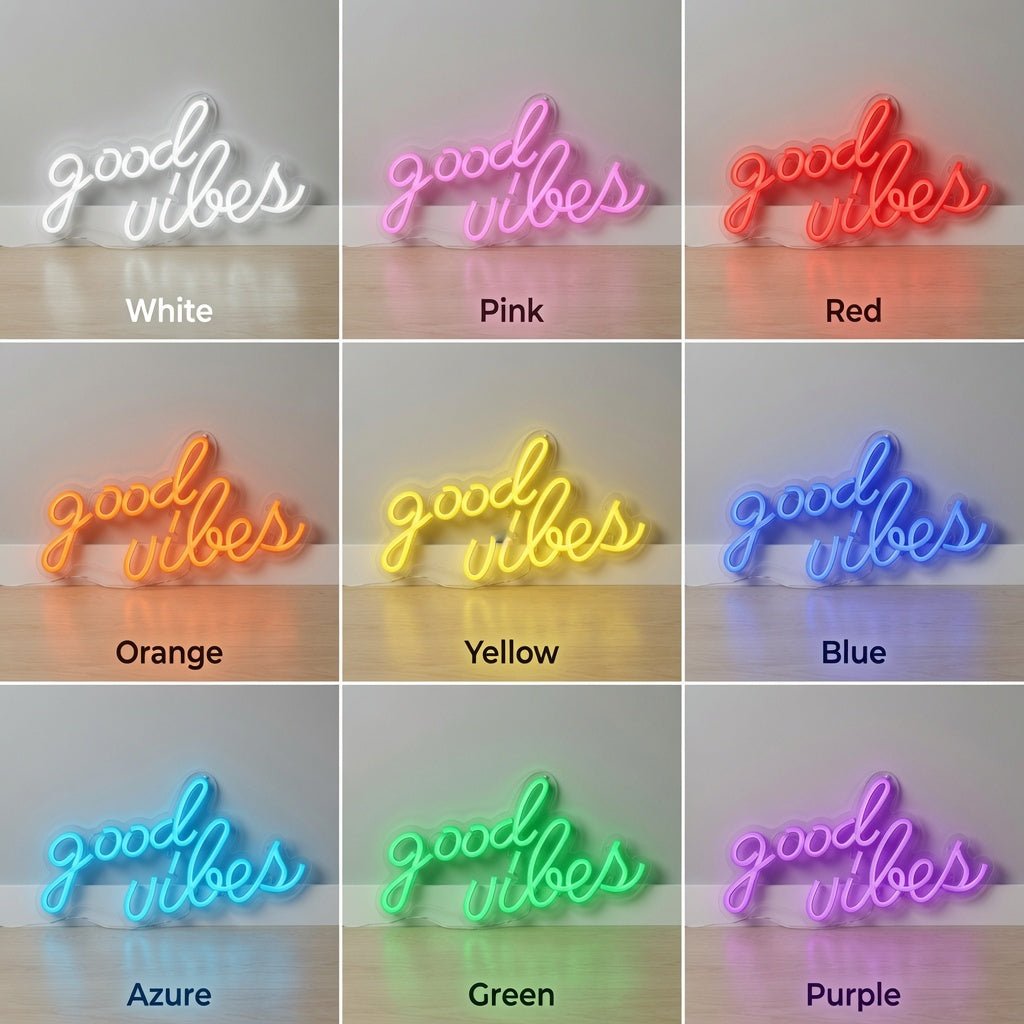 Good Vibes LED Neon Sign Home Decor Wall Neon Sign - Shineneon