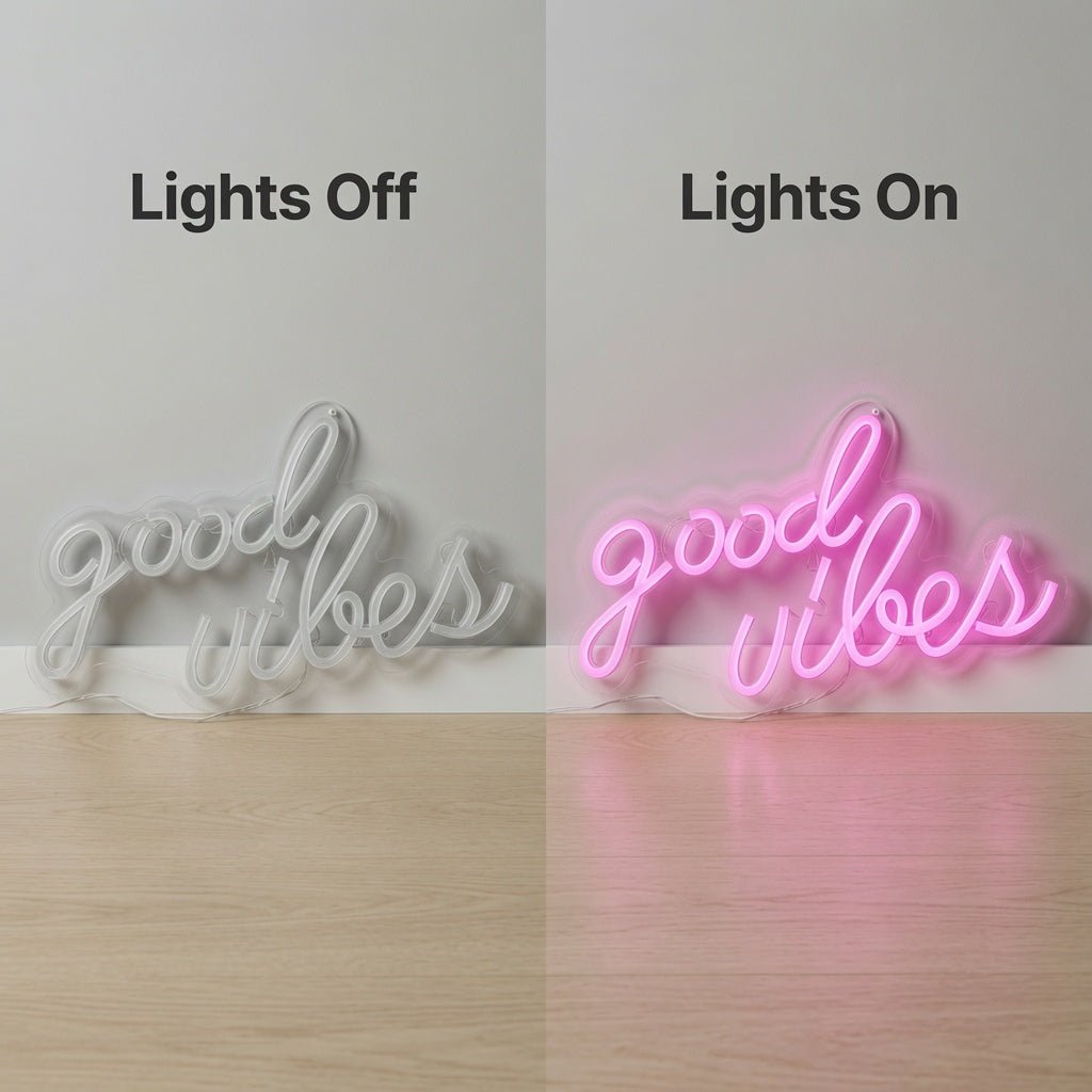 Good Vibes LED Neon Sign Home Decor Wall Neon Sign - Shineneon