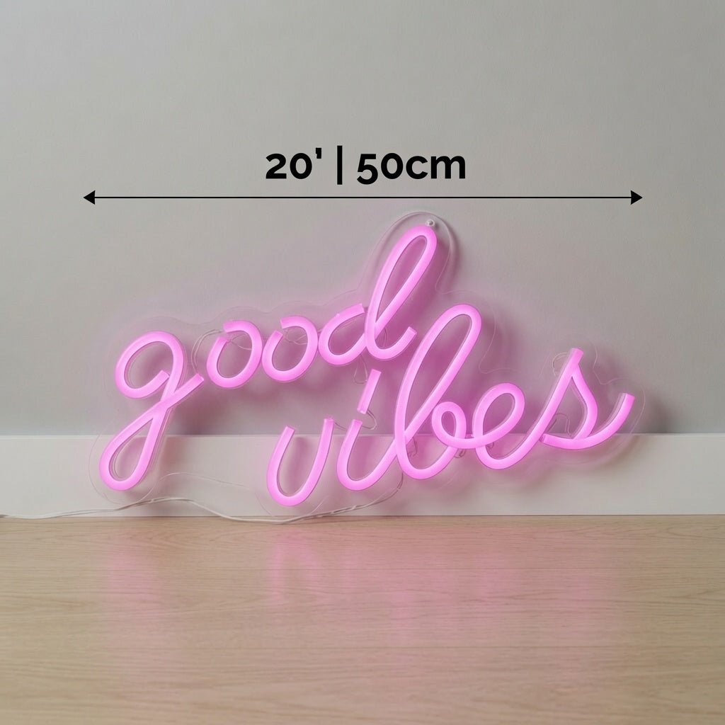 Good Vibes LED Neon Sign Home Decor Wall Neon Sign - Shineneon