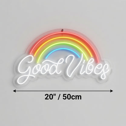 Good Vibes LED Neon Sign Home Wall Art - 04 Size Image
