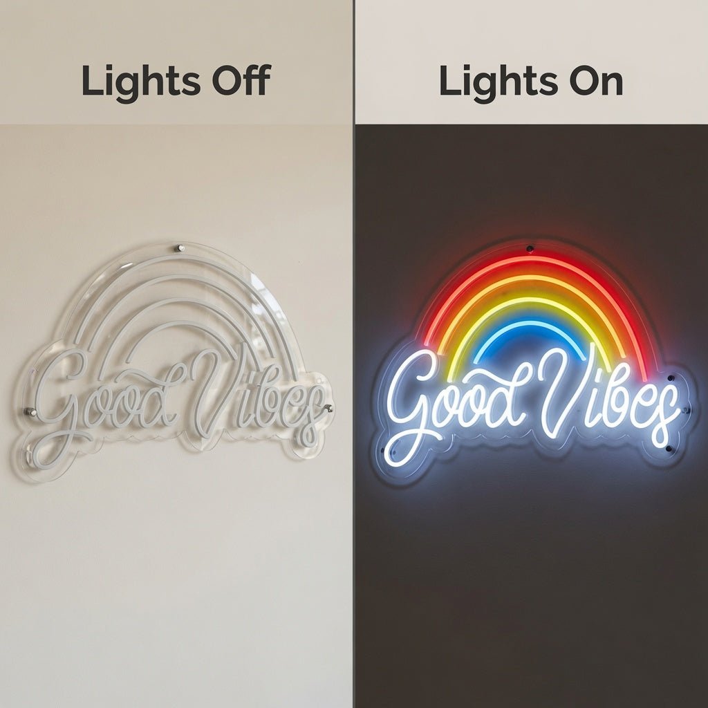 Good Vibes LED Neon Sign Home Wall Art - Shineneon