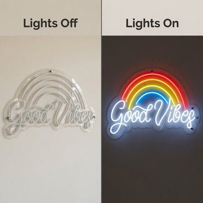 Good Vibes LED Neon Sign Home Wall Art - Shineneon