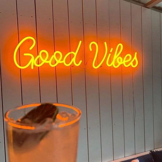 Good Vibes Led Sign Business Neon Sign Wall Decor