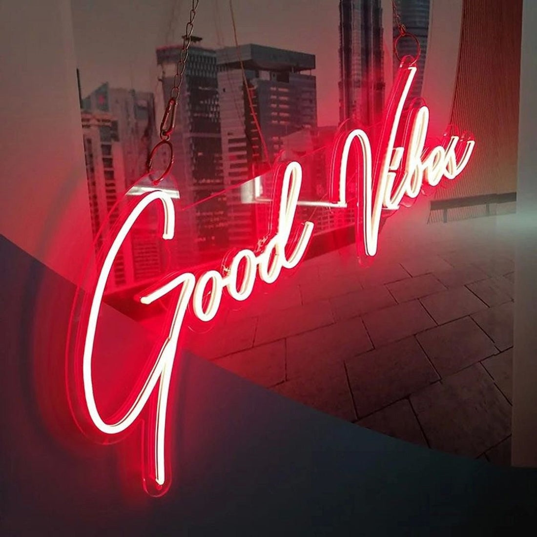 Good Vibes Led Sign Business Neon Signs Wall Decor