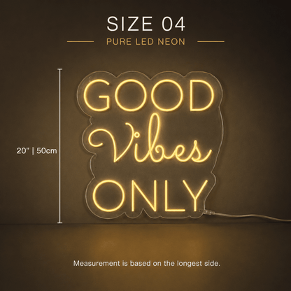Good Vibes Lettering Bedroom Decor LED Neon Sign - Shineneon