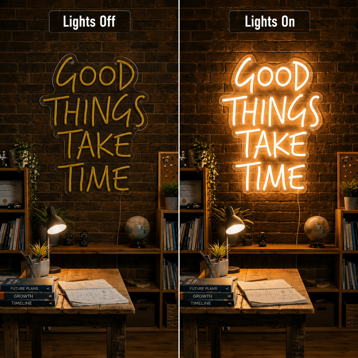 Good Vibes Lettering Decor Sign LED Neon Sign - Shineneon