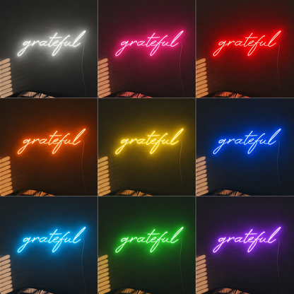 Good Vibes Lettering Home Decor LED Neon Sign - 05 Color Grid