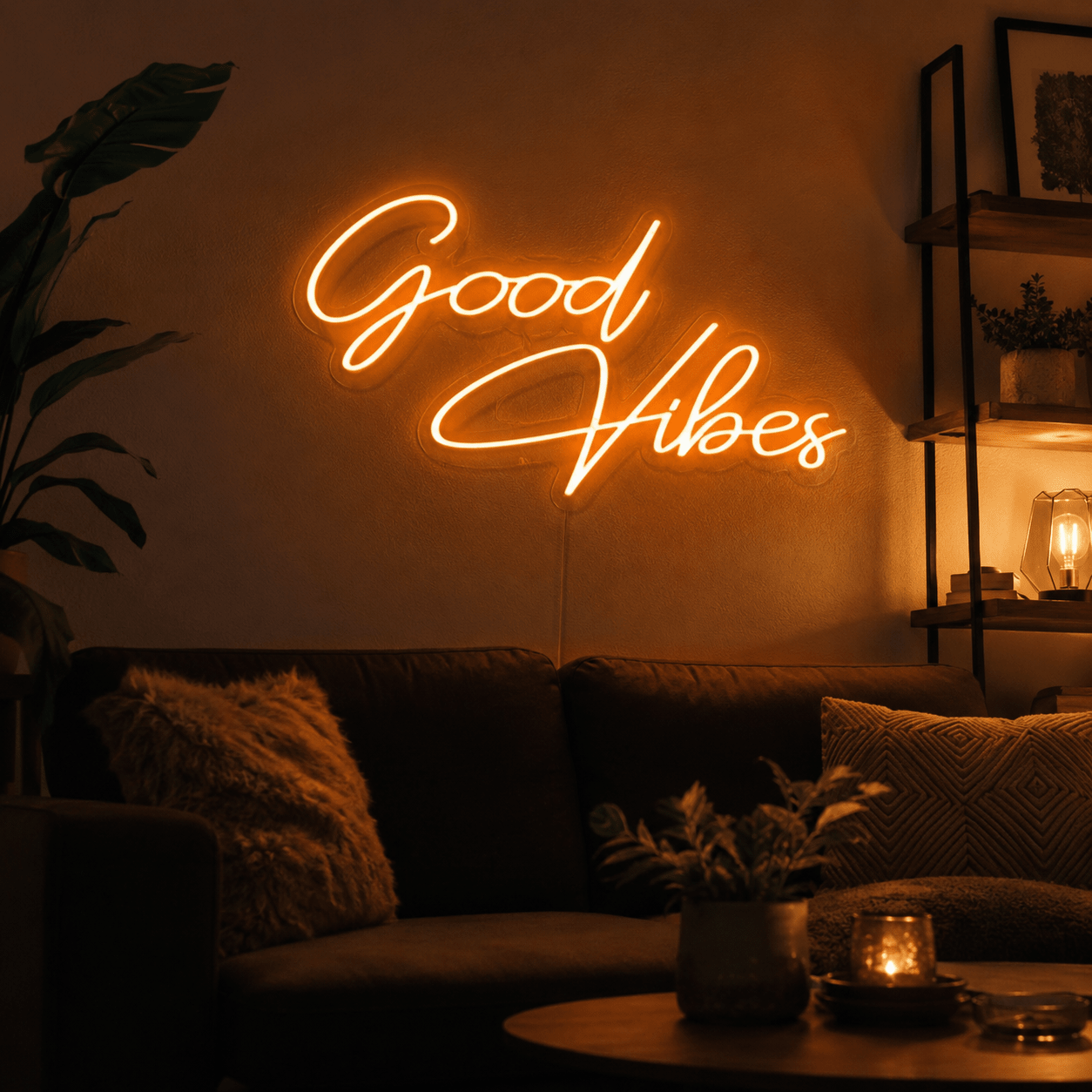 Good Vibes Living Room Decor LED Neon Sign - Shineneon