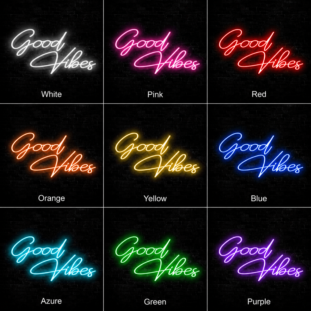 Good Vibes Living Room Decor LED Neon Sign - Shineneon