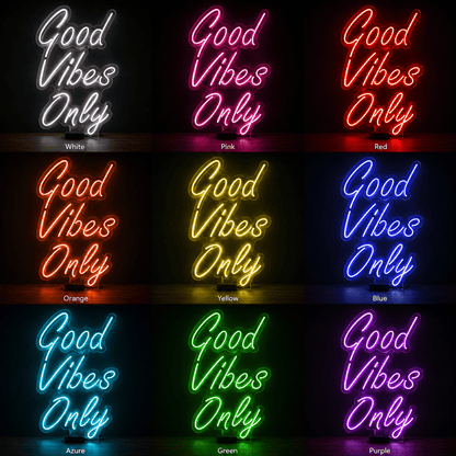 Good Vibes Mounted Wall Light LED Neon Sign - Shineneon
