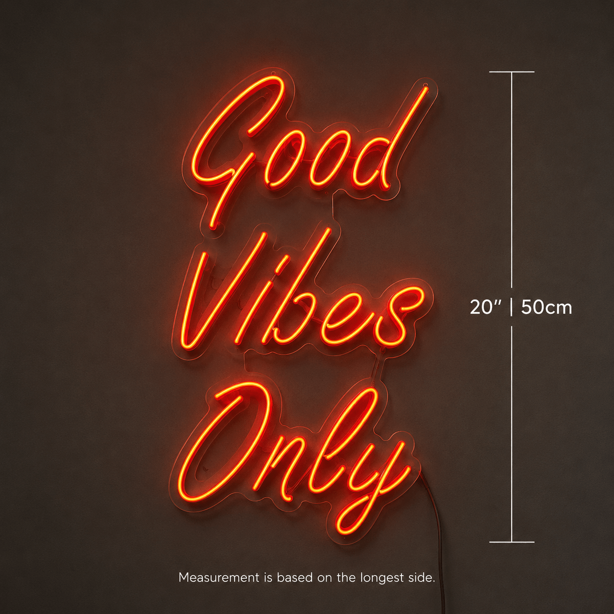 Good Vibes Mounted Wall Light LED Neon Sign - Shineneon