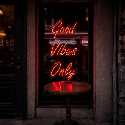 Good Vibes Mounted Wall Light LED Neon Sign - Shineneon