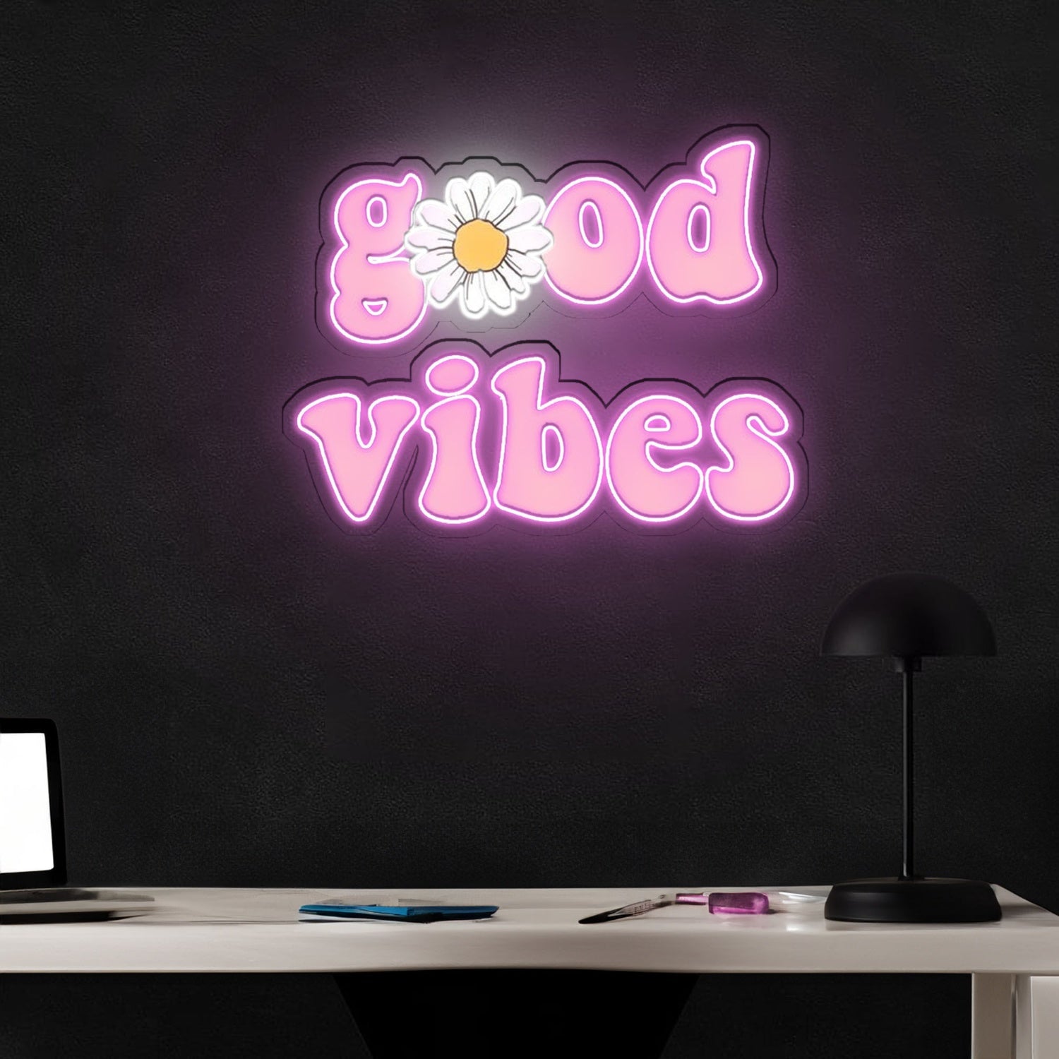Good Vibes Neon X Acrylic Artwork | Shineneon