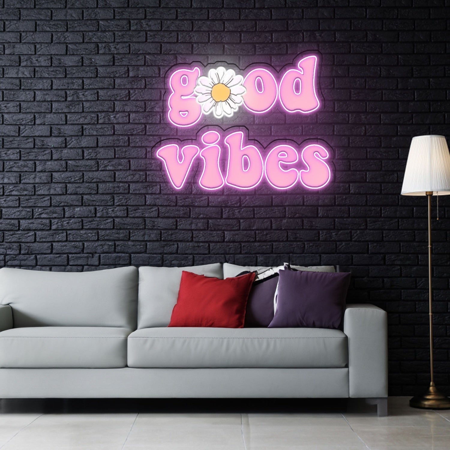 Good Vibes Neon X Acrylic Artwork - Shineneon