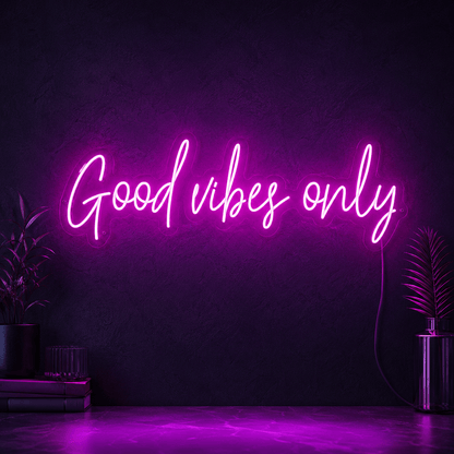 Good Vibes Only Acrylic Decor Sign LED Neon Sign - Shineneon