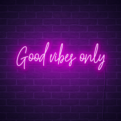 Good Vibes Only Acrylic Decor Sign LED Neon Sign - Shineneon