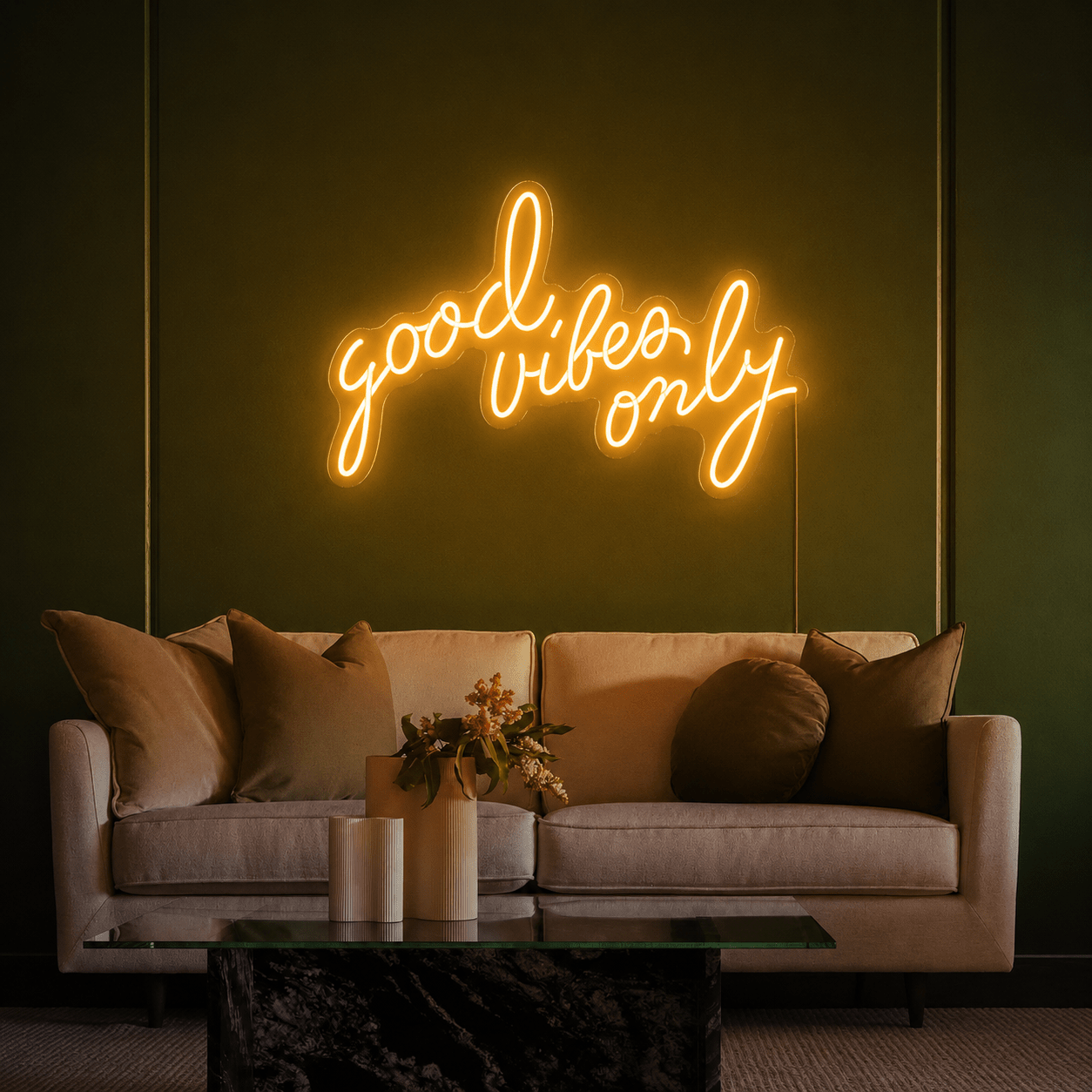 Good Vibes Only Aesthetic Room Decor LED Neon Sign - Shineneon