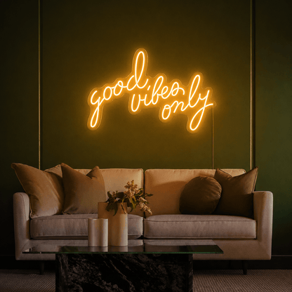 Good Vibes Only Aesthetic Room Decor LED Neon Sign - Shineneon