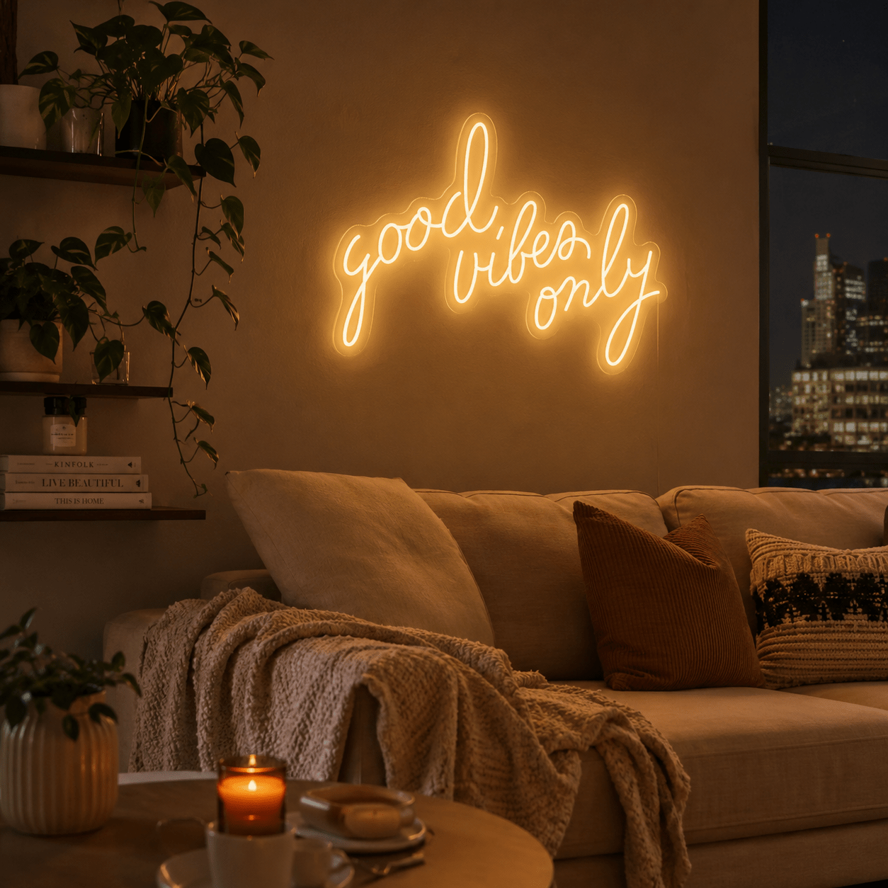Good Vibes Only Aesthetic Room Decor LED Neon Sign - Shineneon