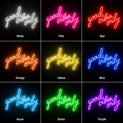 Good Vibes Only Aesthetic Room Decor LED Neon Sign - Shineneon