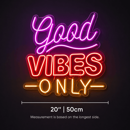 Good Vibes Only Apartment Decor LED Neon Sign - Shineneon