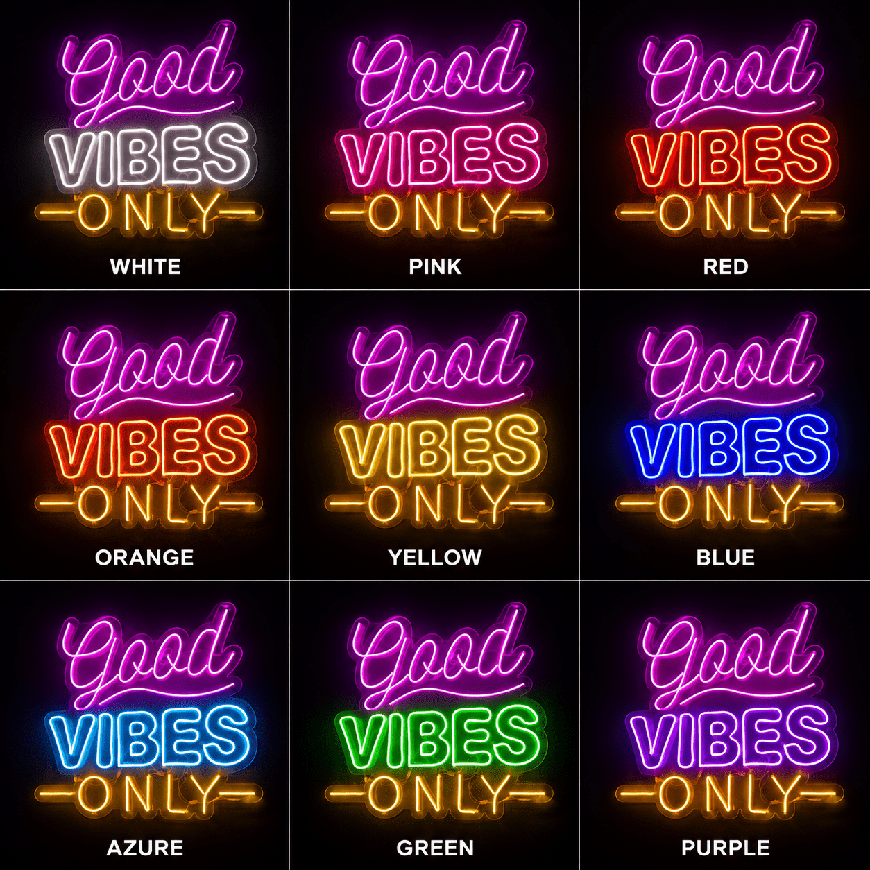 Good Vibes Only Apartment Decor LED Neon Sign - Shineneon