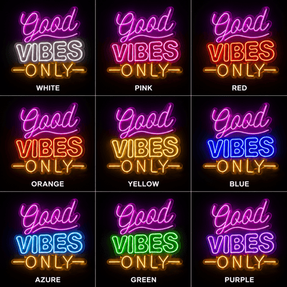 Good Vibes Only Apartment Decor LED Neon Sign - Shineneon