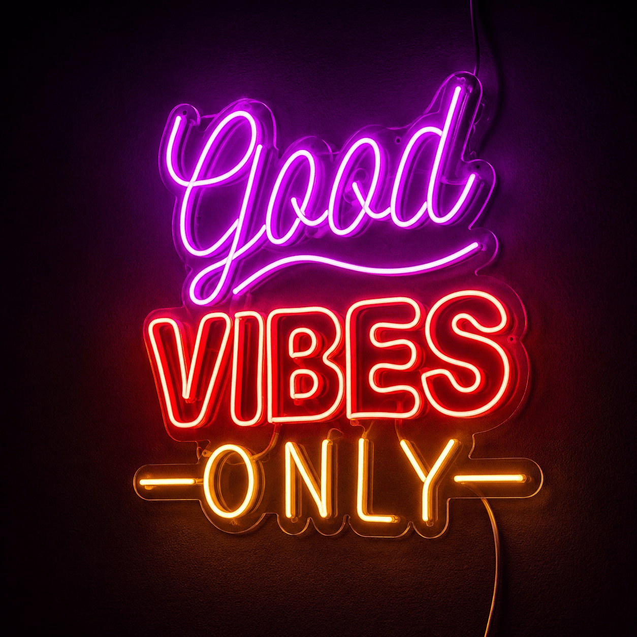 Good Vibes Only Apartment Decor LED Neon Sign - Shineneon