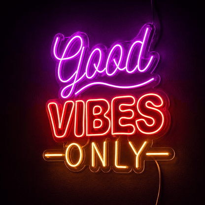Good Vibes Only Apartment Decor LED Neon Sign - Shineneon