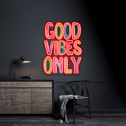 Good Vibes Only Artwork Large Neon Signs - Shineneon
