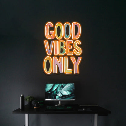 Good Vibes Only Artwork Large Neon Signs - Shineneon