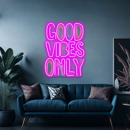 Good Vibes Only Artwork Large Neon Signs