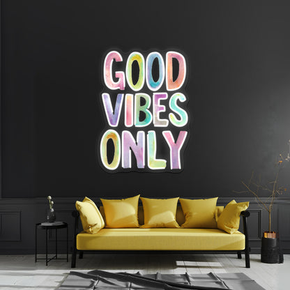 Good Vibes Only Artwork Large Neon Signs