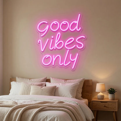 Good Vibes Only Bedroom Decor LED Neon Sign - 01 Original Product Image