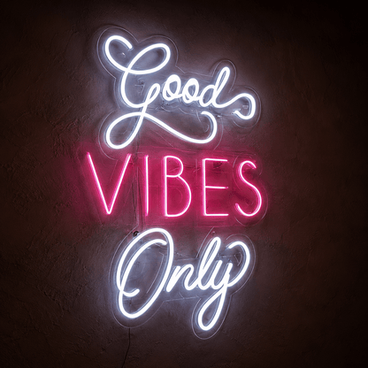 Good Vibes Only Bedroom LED Neon Sign - Shineneon