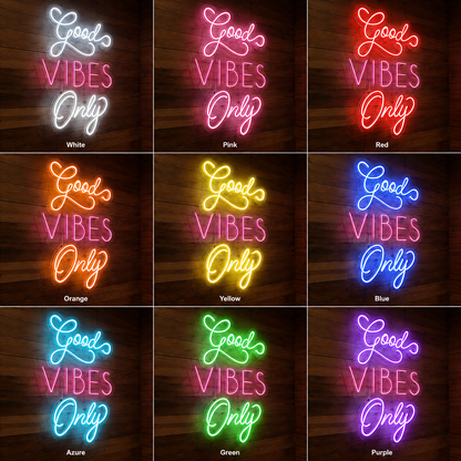 Good Vibes Only Bedroom LED Neon Sign - Shineneon