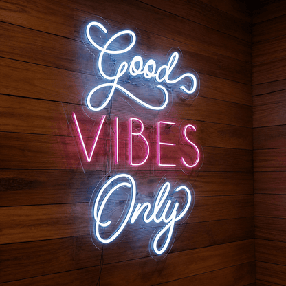 Good Vibes Only Bedroom LED Neon Sign - Shineneon