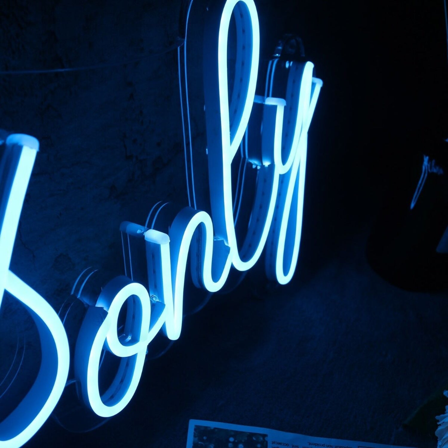 Good Vibes Only Blue Led Neon Sign - Shineneon