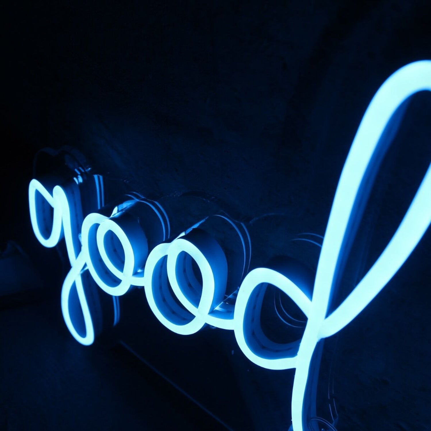 Good Vibes Only Blue Led Neon Sign - Shineneon