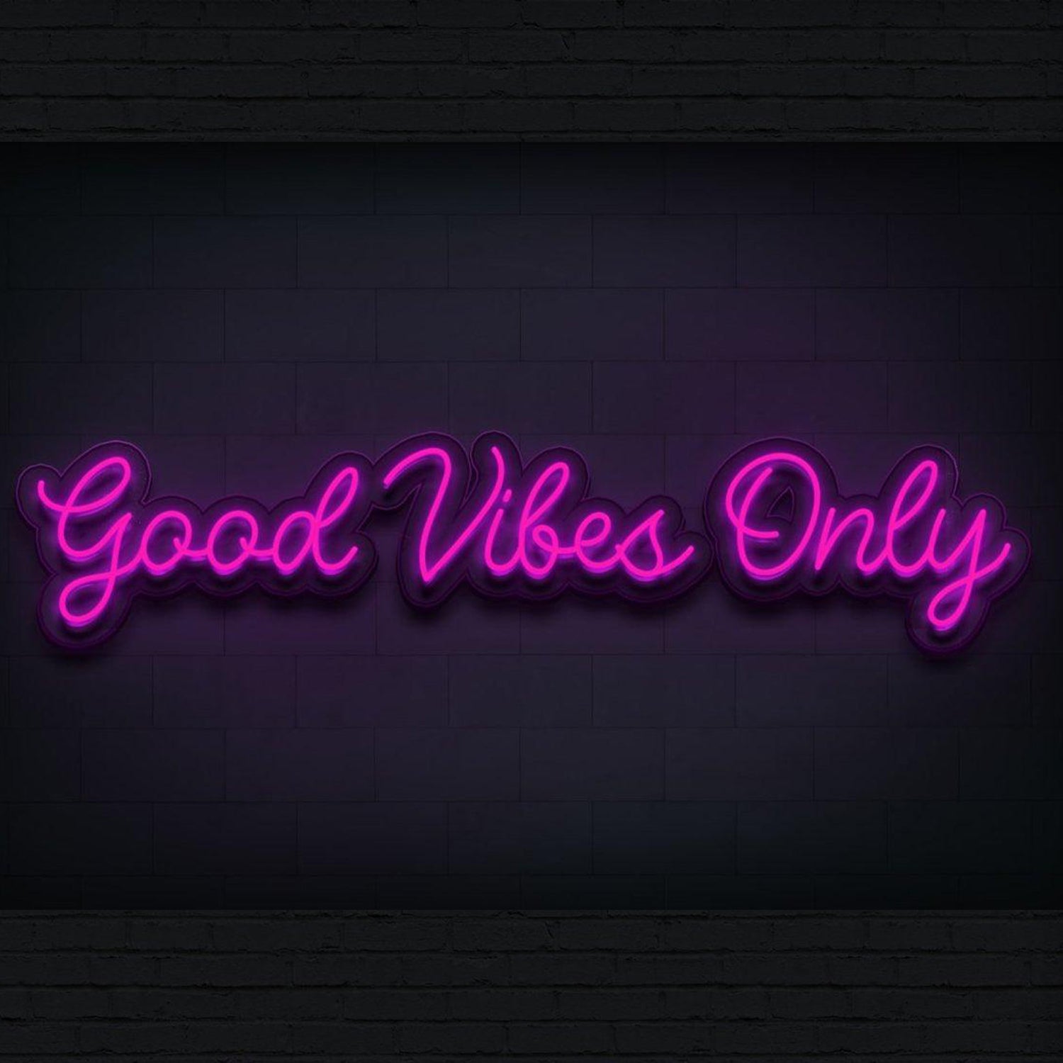 Good Vibes Only Bright Yellow Led Neon Sign For Cafe Bar Home Decor | Shineneon