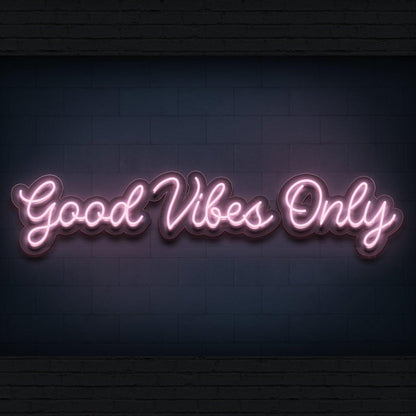 Good Vibes Only Bright Yellow Led Neon Sign For Cafe Bar Home Decor | Shineneon