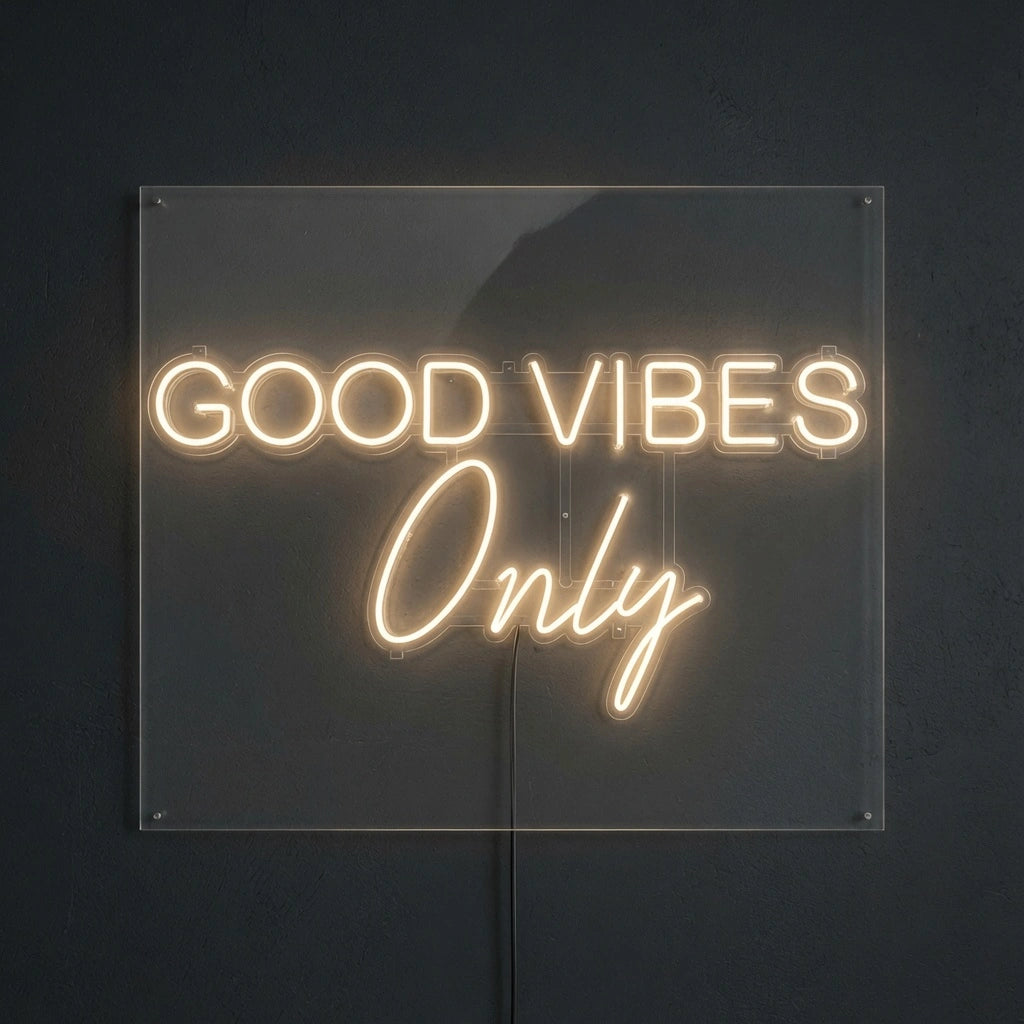 Good Vibes Only Business Wall Art LED Neon Sign - 01 Original Product Image