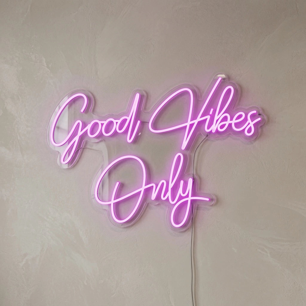 Good Vibes Only Business Wall Decor LED Neon Sign - 04 Size Image