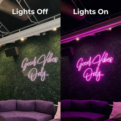 Good Vibes Only Business Wall Decor LED Neon Sign - Shineneon
