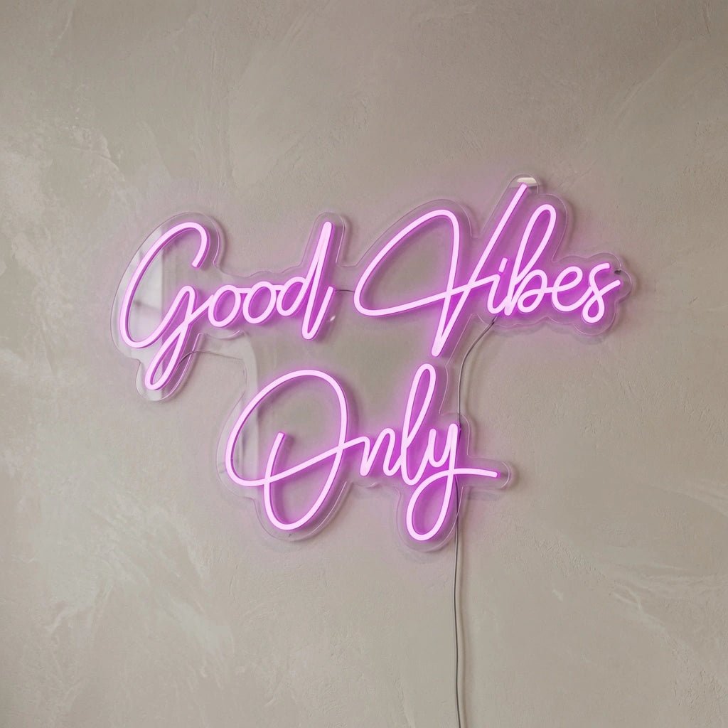 Good Vibes Only Business Wall Decor LED Neon Sign - Shineneon