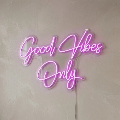 Good Vibes Only Business Wall Decor LED Neon Sign - Shineneon